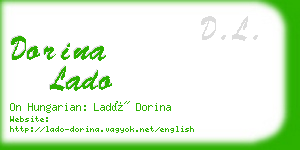 dorina lado business card